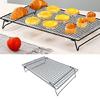 Einlagige Backblech Hohe Kapazität Kühlregal für Kuchen Gebäck Brot Kuchen Kekse Platzsparend Grillregal