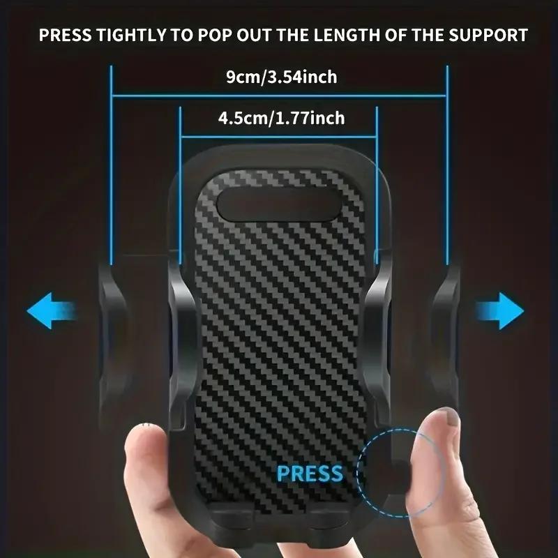 Car Phone Holder Sucker Mount Stand Suction Cup Cellphone Support In Car For iPhone15 Xiaomi Huawei Samsung Mobilephone Bracket