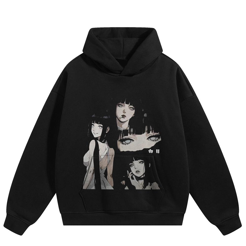 Streetwear Japanese Girl Graphic Pullover Unisex Oversized Hoodie