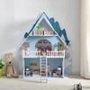 Nordic Wooden Dollhouse for Boys & Girls: Princess Villa Playset