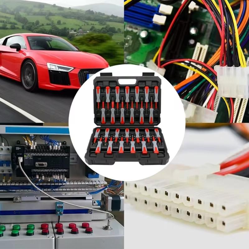 Universal Efficient Professional Car Terminal Pin Extractor Set With 26 Different Tool For Wiring Harness Disassembly