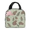 Kiwi Bird Insulated Lunch Bag for Women Office Cooler Thermal Food Box Tote Portable Lunch Boxes Container
