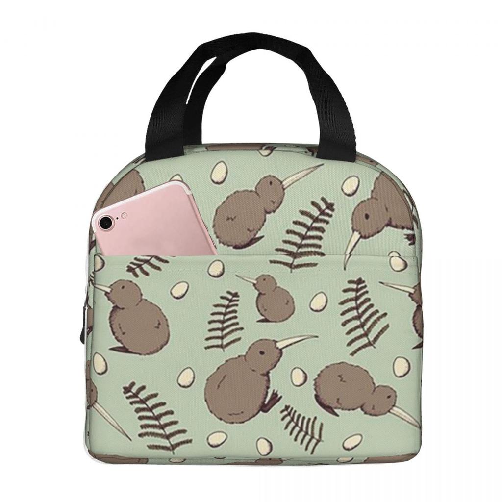 Kiwi Bird Insulated Lunch Bag for Women Office Cooler Thermal Food Box Tote Portable Lunch Boxes Container