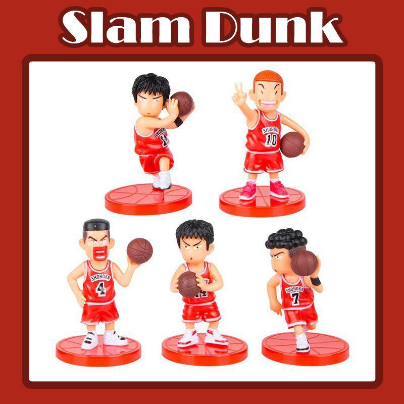 Exquisite Slam Dunk Hanamichi Sakuragi Rukawa Kaede Mitsui Hisashi Pvc Action Figure Model For Anime Enthusiasts