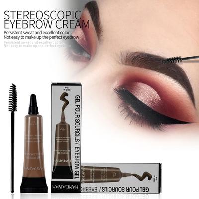 Augenbrauen-Tattoo-Stift-Pinsel-Set, wasserdichtes Augenbrauen-Gel-Lack-Make-up, Augenbrauen-Färbe-Creme-Make-up