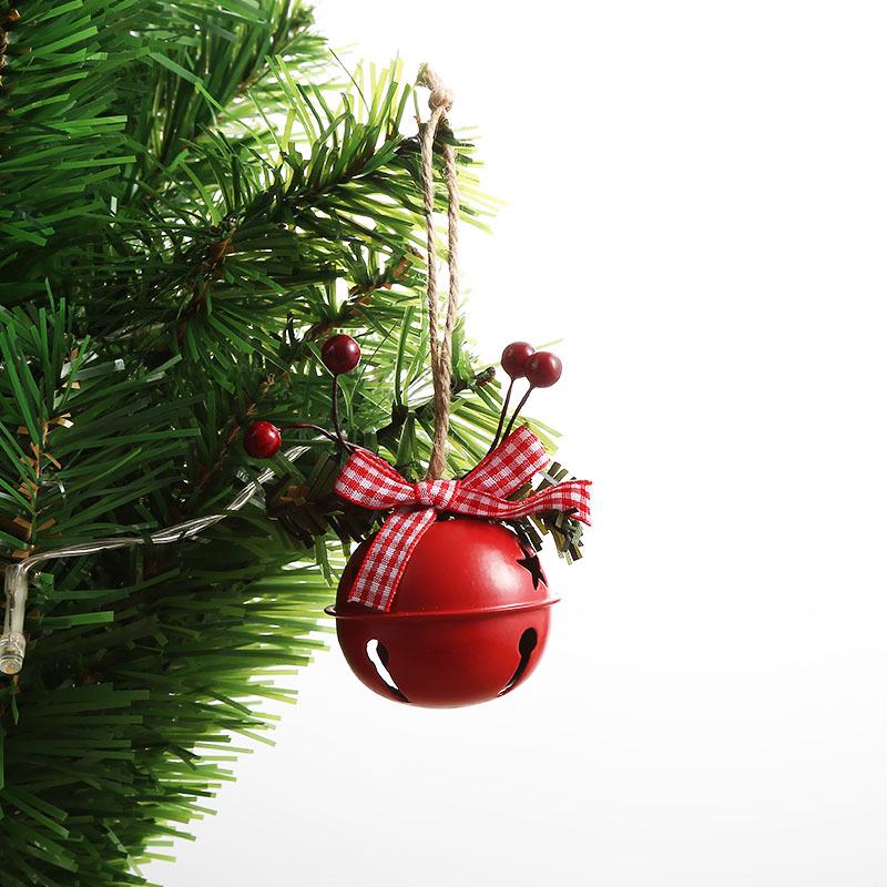 

Creative Metal Christmas Bell Ornament for Holiday Decoration 5CM Round Bell вино красного