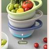 Double-layer Resistant Sink Strainer Leftover Drain Basket Fruit and Vegetable Washing Basket Hanging Drainer Rack Kitchen Accessories Storage Box