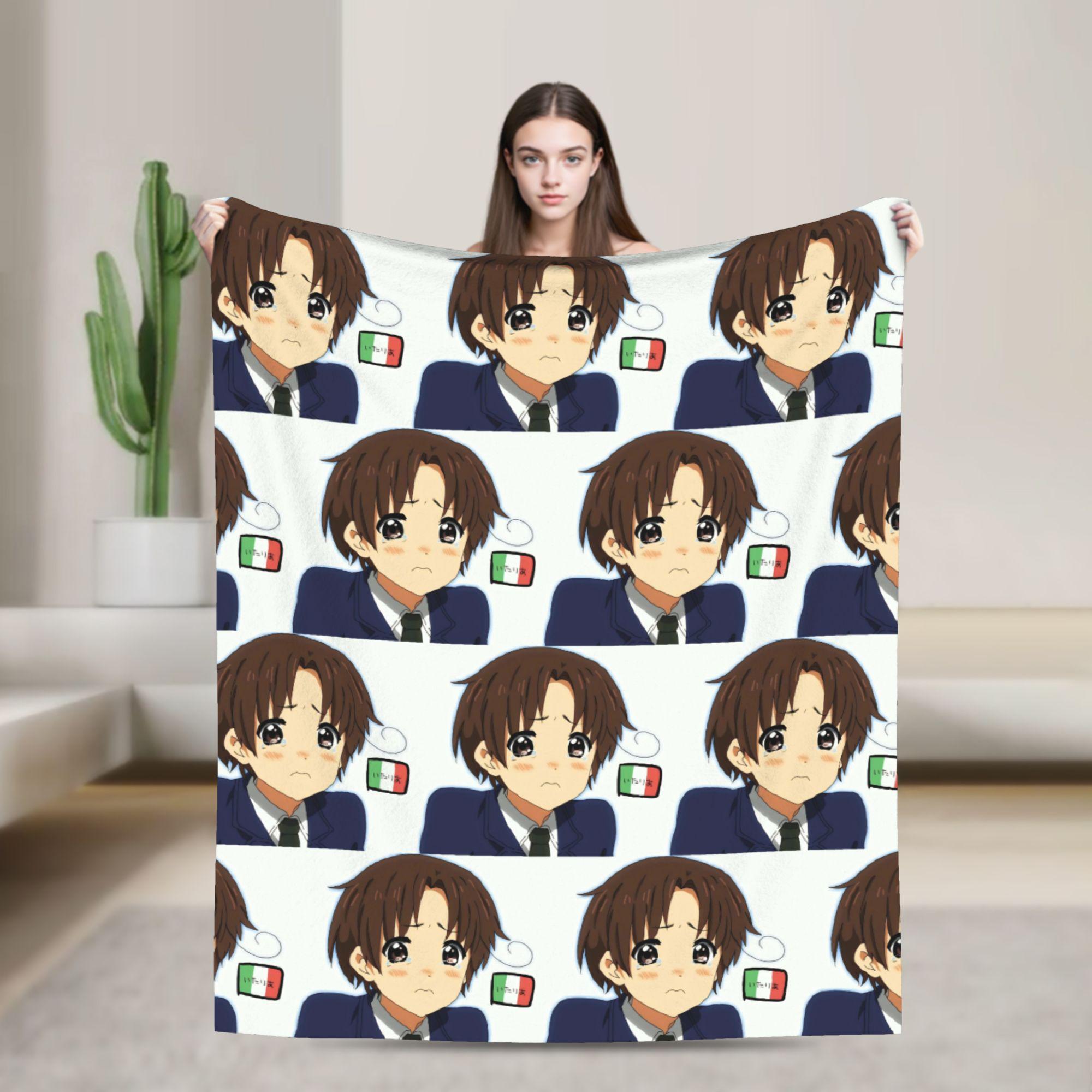 

Hetalia Germany and Italy Cute Blanket Velvet All Season Multifunction Lightweight Throw Blanket for Bed Couch Bedding Throws 100x150cm