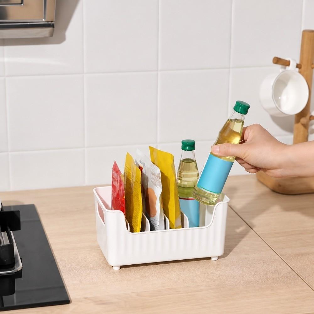 Removable Dividers Food Storage Organizer Seasoning Organizer Rack  Refrigerator Organizer