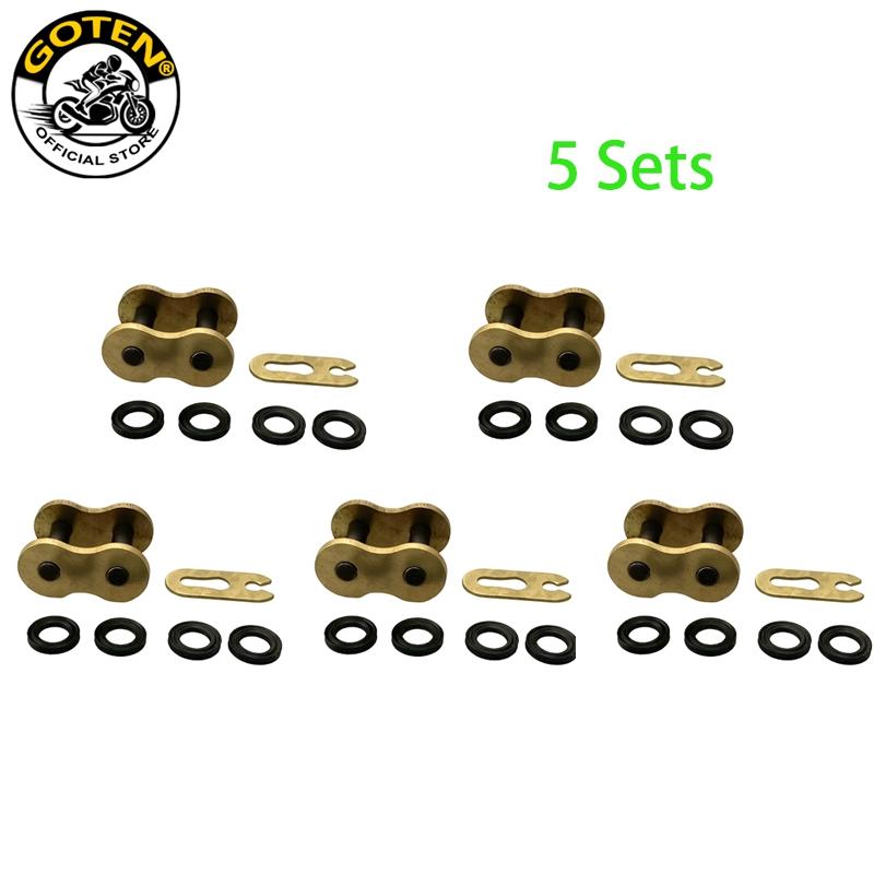 Goten 520 X-ring Chain Connecting Master Link For Honda Yamaha Suzuki Kawasaki 5 PCS