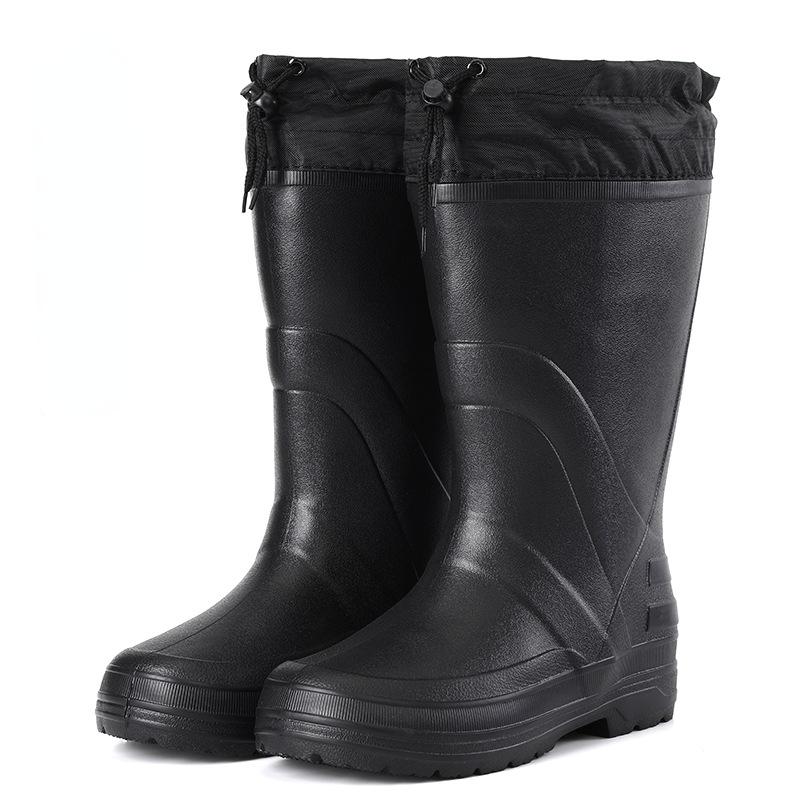 Men Rain Boots High Quality EVA Non-slip Rain Boots Platform Men Snow Boots Winter Warm Waterproof Shoes Men Work Shoes