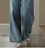 Women's Retro Wide-Leg Jeans - European & American Style, Summer & Autumn Casual Loose Fit