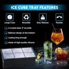 4/6/8/Grid Big Ice Tray Mold Food Grade Silicone Square Round Wine Ice Blocks Maker Model Giant Jumbo DIY Ice Maker Cube Tray