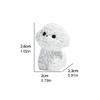 Set Of 10 Bichon Frise Puppys Miniature Sculptures for DIY Terrariums and Office Decoration