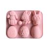 Easter Series Silicone Mould Fondant Chocolate Making Cake Tool Decoration Mold Oven Available DIY Art Baking Mold