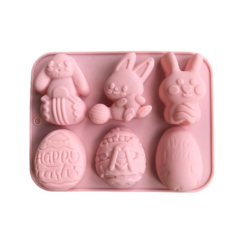 Easter Series Silicone Mould Fondant Chocolate Making Cake Tool Decoration Mold Oven Available DIY Art Baking Mold