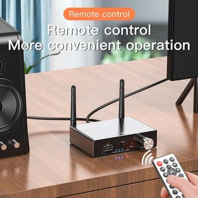 Transmisor Receptor Bluetooth 5.3 Estéreo Baja Latencia AUX 3.5mm Óptico Inalámbrico Adaptador de Audio Musical Control Remoto Para TV PC