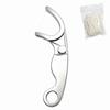 Refillable Stainless Steel Floss Pick Portable Toothpick Durable Metal Dental Floss  Oral Hygiene
