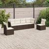VidaXL Garden Lounge Set with Cushions 6 Pcs, Sofas with Adjustable Feet, Outdoor Furniture Set Patio Terrace, 3217373
