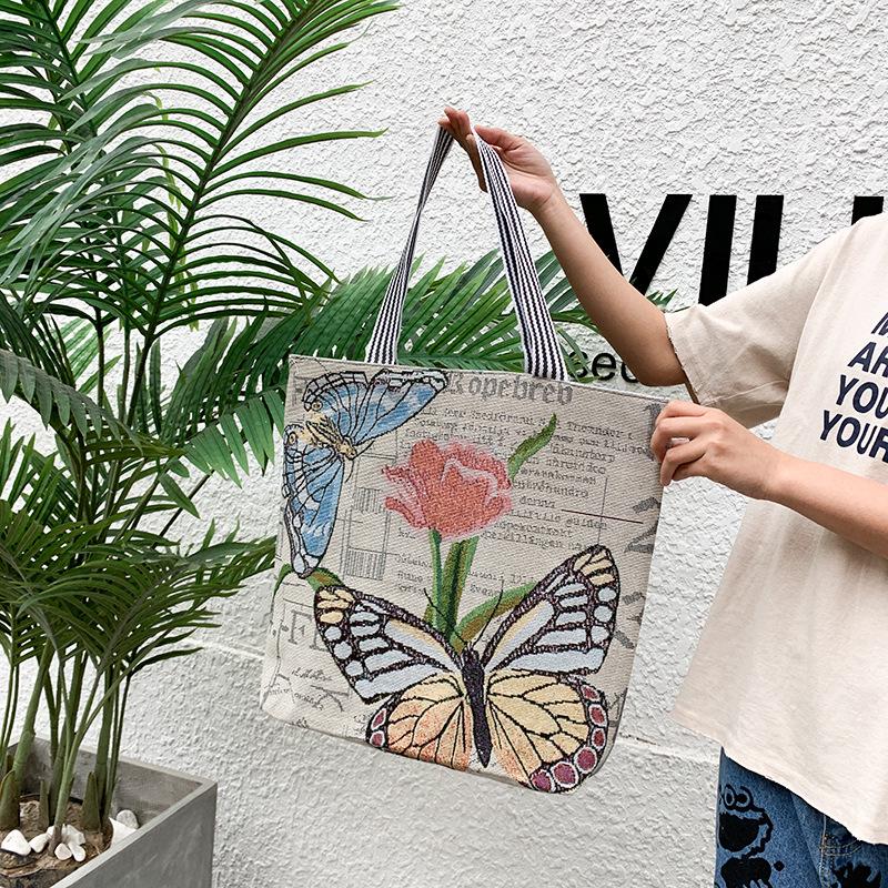 Single-shoulder Bag Trendy Women's Bag Ethnic Style Embroidered Handbag