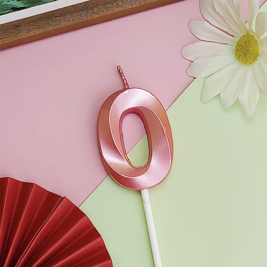 Opera House 0-9 Digital Candles Happy Birthday Cake Decorative Candles Little Princess Girls Pink Party Number Candles