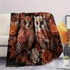1Pc owl Print Flannel Blanket, High quality Comfortable for All Seasons, Home Decor, Warmth and Comfort, Perfect for Christmas Gifts W66