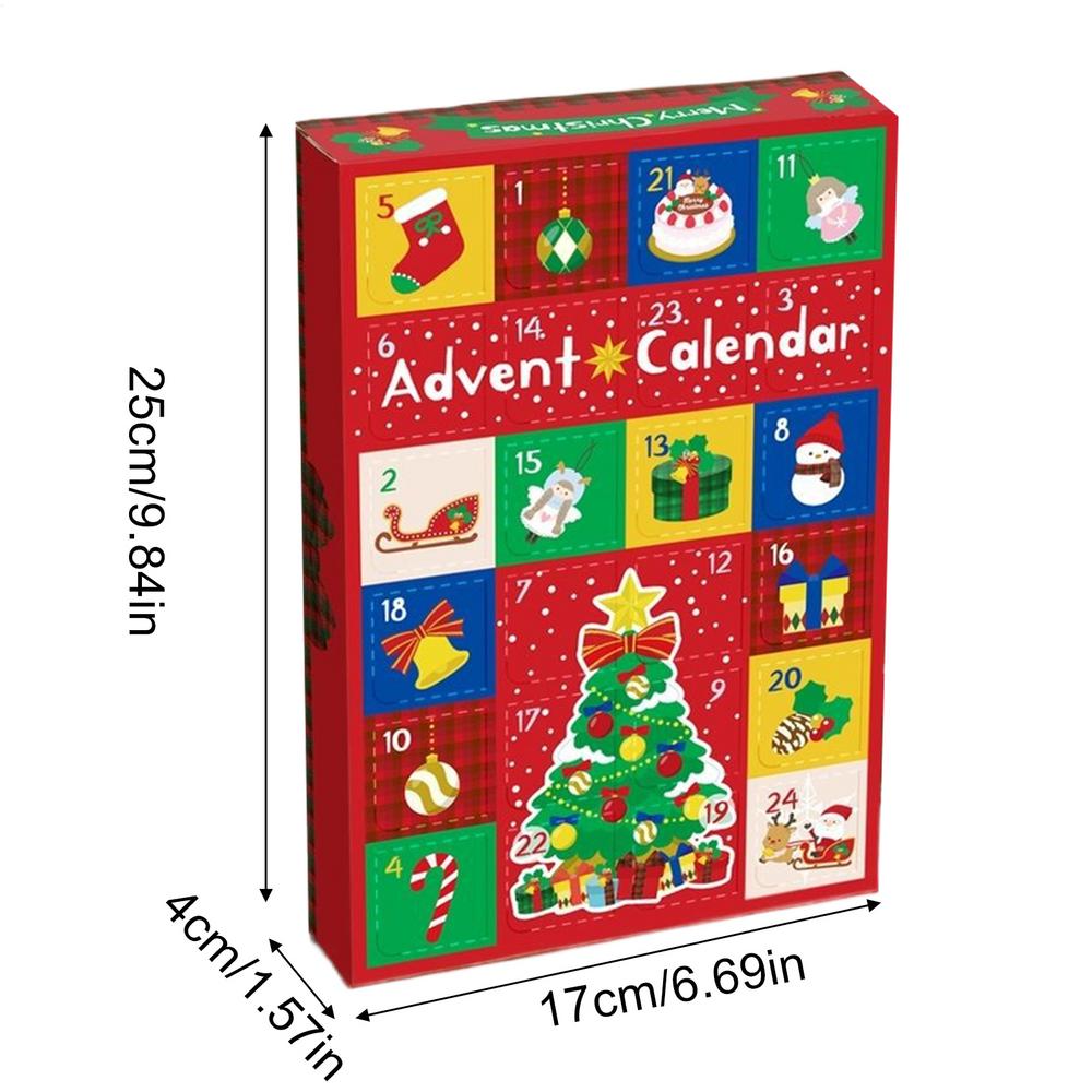 Empty Christmas Advent Calendar Boxes Kit DIY Funny Christmas SurpriseBox 24 Days Christmas Countdown Blind Case For Xmas Party
