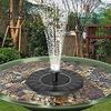 Solar Fountain 16/18cm Diameter Solar Birdbath Fountains Pump Garden Decoration Solar Powered Fountain Pump for Bird Baths Pond Fish Tank Aquarium