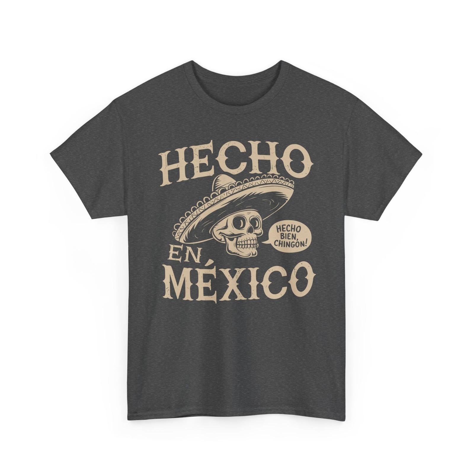 Hecho En Mexico Bien Chingon Camiseta Made In Mexico Charro Skull Playera Shirt S разноцветный