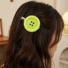 Colorful Extra Large Button Hair Clip Cute Hair Accessory Hair Side Clip  Daily Decoration