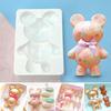 Animal Silicone Mold Cute Bear Mold Handmade Cake Baking Mold for DIY Kitchen
