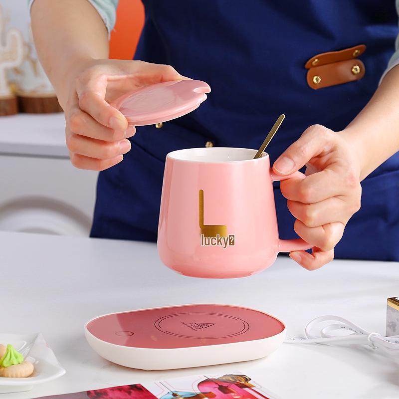 55° Coffee Milk Heating Pad & Thermostatic Mug Gift Set