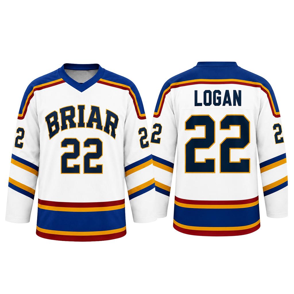 Men Women Ice Hockey Jersey Long Sleeve Athletic Shirt Number 66 Briar Di Laurentis Tucker Graham Logan Style