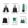 70 PCS Plastic Clips Plant Support Fixed Connector Pillars Greenhouse Gardening Fixed Bracket Climbing Pergola Connector