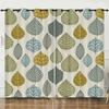 Curtains Autumn Maple Leaf Pattern European and American Blackout Curtain Bedroom No Perforated Curtain Living Room