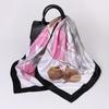 Women's Baotou Artificial Silk Satin Silk Scarf 90cm Printing Square Scarf Silk Scarf