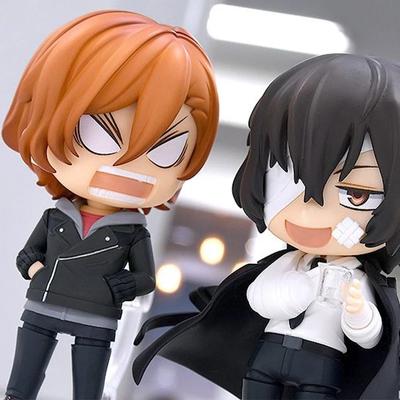 Aixlan #2409 Dazai Osamu #2410 Nakahara Chuya Figur Bungo Stray Dogs PVC Action-Figur Anime Geschenk Sammlerfigur