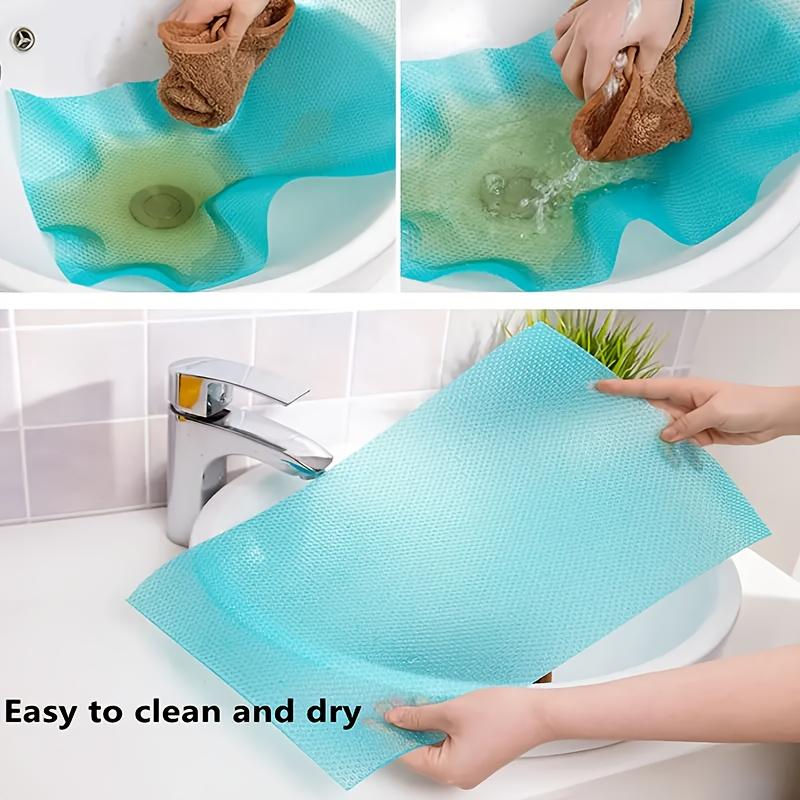 4 ks Omyvatelné podložky na police do lednice Snadná instalace Kuchyňské organizéry pro mrazničky, skleněné a drátěné police