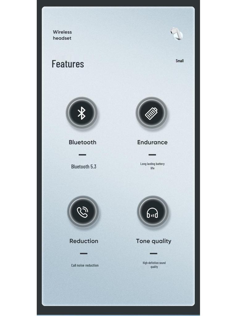 Biaz Bluetooth 5.3 Half-in-Ear Wireless Earphones Compatible with 13/12/11 Pro D51