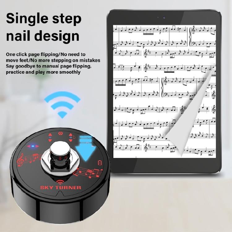 Pedale Girapagine Wireless Pedale Girapagine Senza Fili Controller Lettura Spartiti 4 Modalità di Controllo Girapagine Spartito
