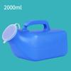 Tragbares Urinal für Männer, 2000 ml Fassungsvermögen, mit Griff und Messskala, für medizinische und persönliche Nutzung, robustes Kunststoffmaterial