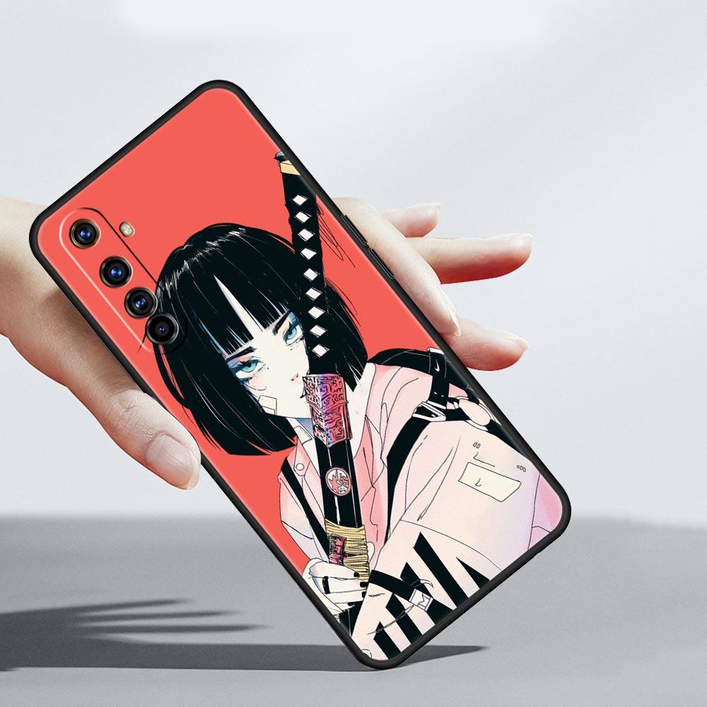 For Realme 10 9 8 5G 7 6 GT2 Pro Plus 9i 8i C21 C11 C25 C35 Japanese Style Anime Girl Phone Case For Realme GT Neo 2 3 3T Cover