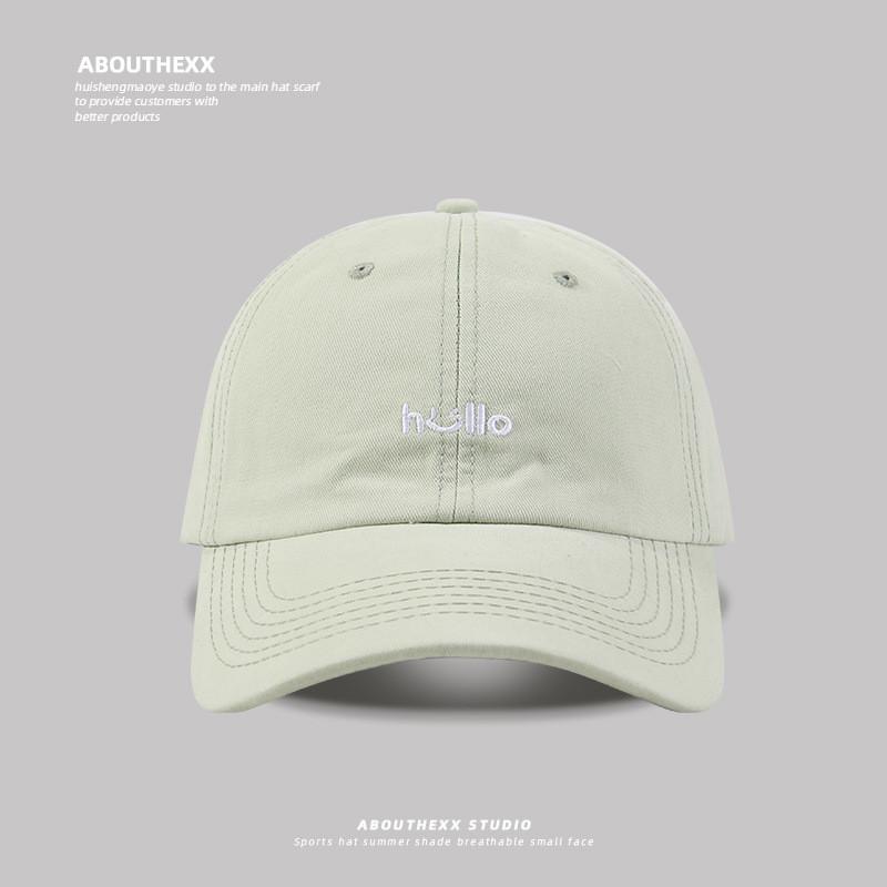 Cotton Letter Embroidered Baseball Cap For Girls Spring Summer Casual Sun Protection