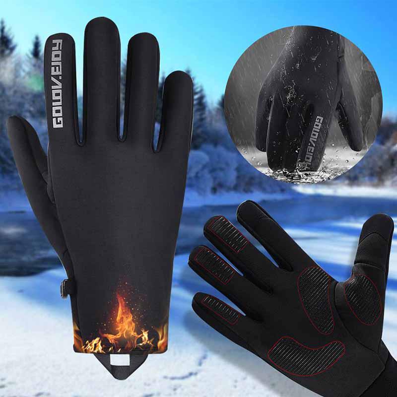

Мужские Зимние Женские Теплые Ветрозащитные Водонепроницаемые Нескользящие Термальные Перчатки с Сенсорным Экраном L