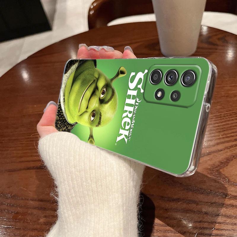 Clear Case For Samsung Galaxy A57 A37 A56 5G A36 Cases A55 A54 A35 A26 A07 A17 A16 A06 A34 A15 Soft Cover Green Monster Shreks