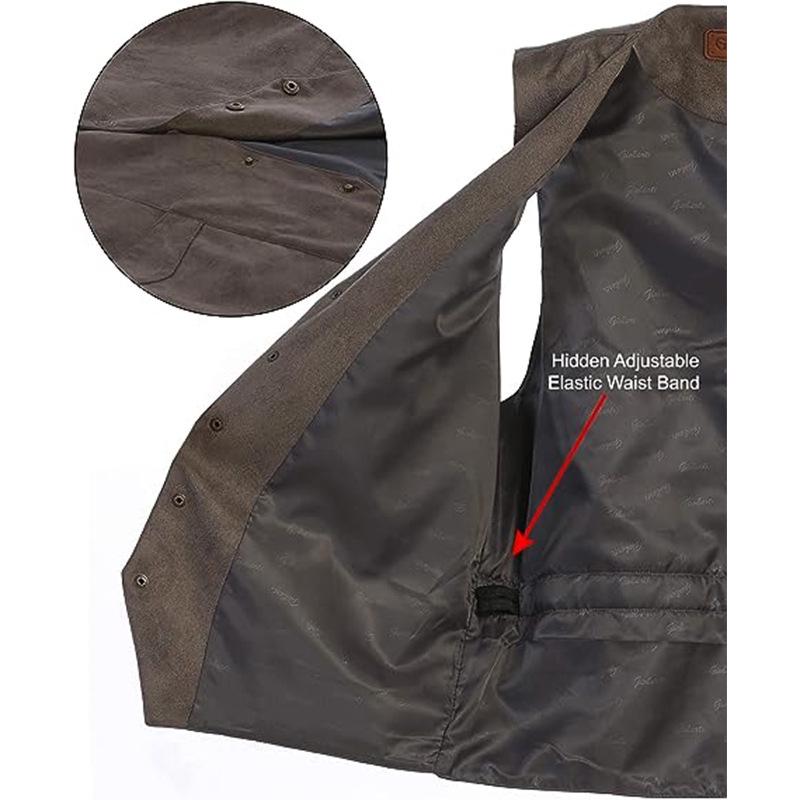 Men's Retro Slim Fit V-Neck Suit Vest for Formal and Casual Wear