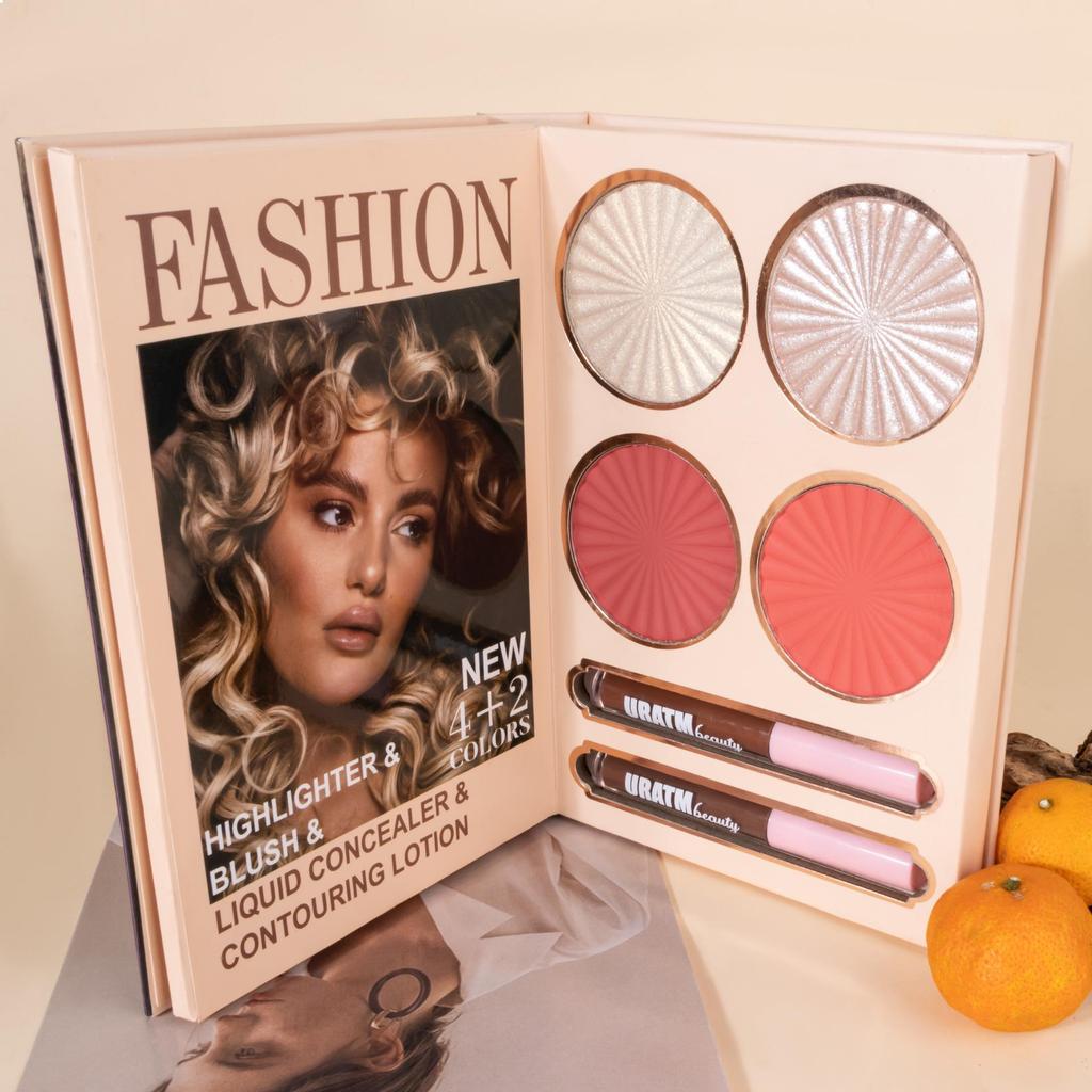 30-Color All-in-One Makeup Palette with Matte and Shimmer Eyeshadows, Blush, Highlighter, and Lip Gloss
