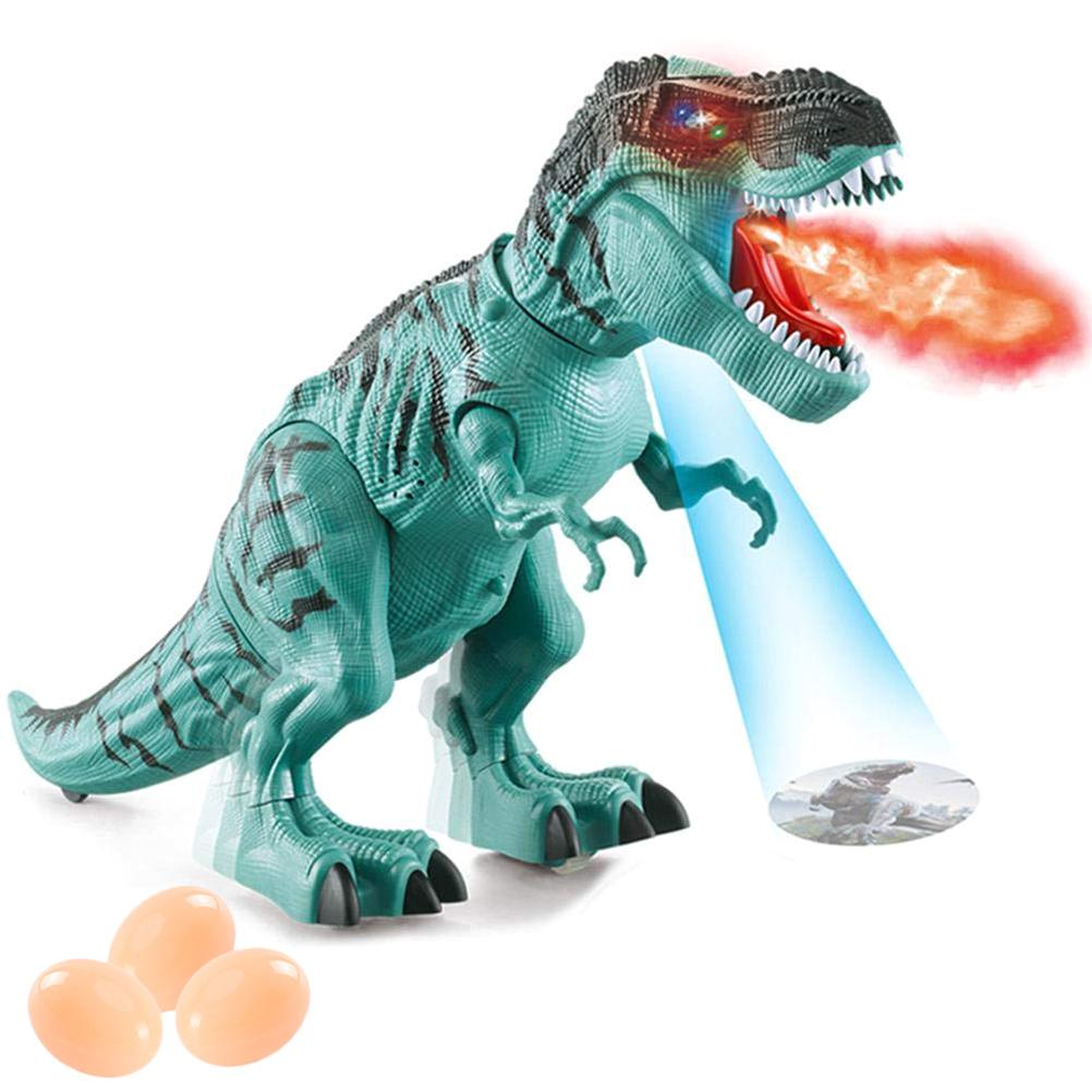 Electronic Walking Dinosaur with Projection Spraying Mist and Laying Eggs Action Dinosaur Toy