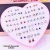 120 Love Earrings for Women: Diamond-Studded Resin and Plastic Jewelry Collection