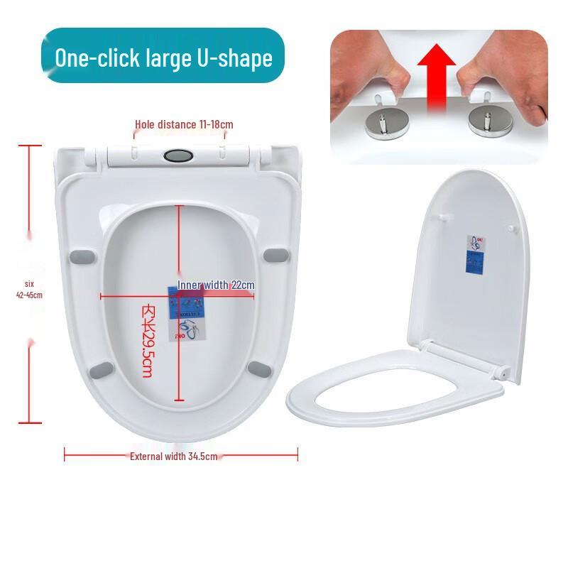 TLXT Soft-Close PP Toilet Seat Cover